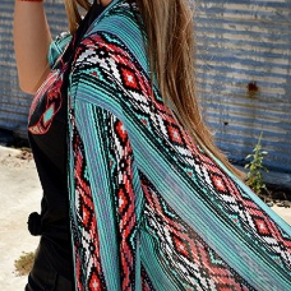 Desperado Serape Duster by Crazy Train - Picture 7 of 8